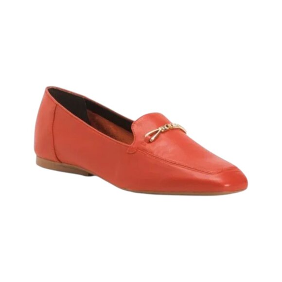NATURALIZER PREMIUM Red Leather Cecilia Flats